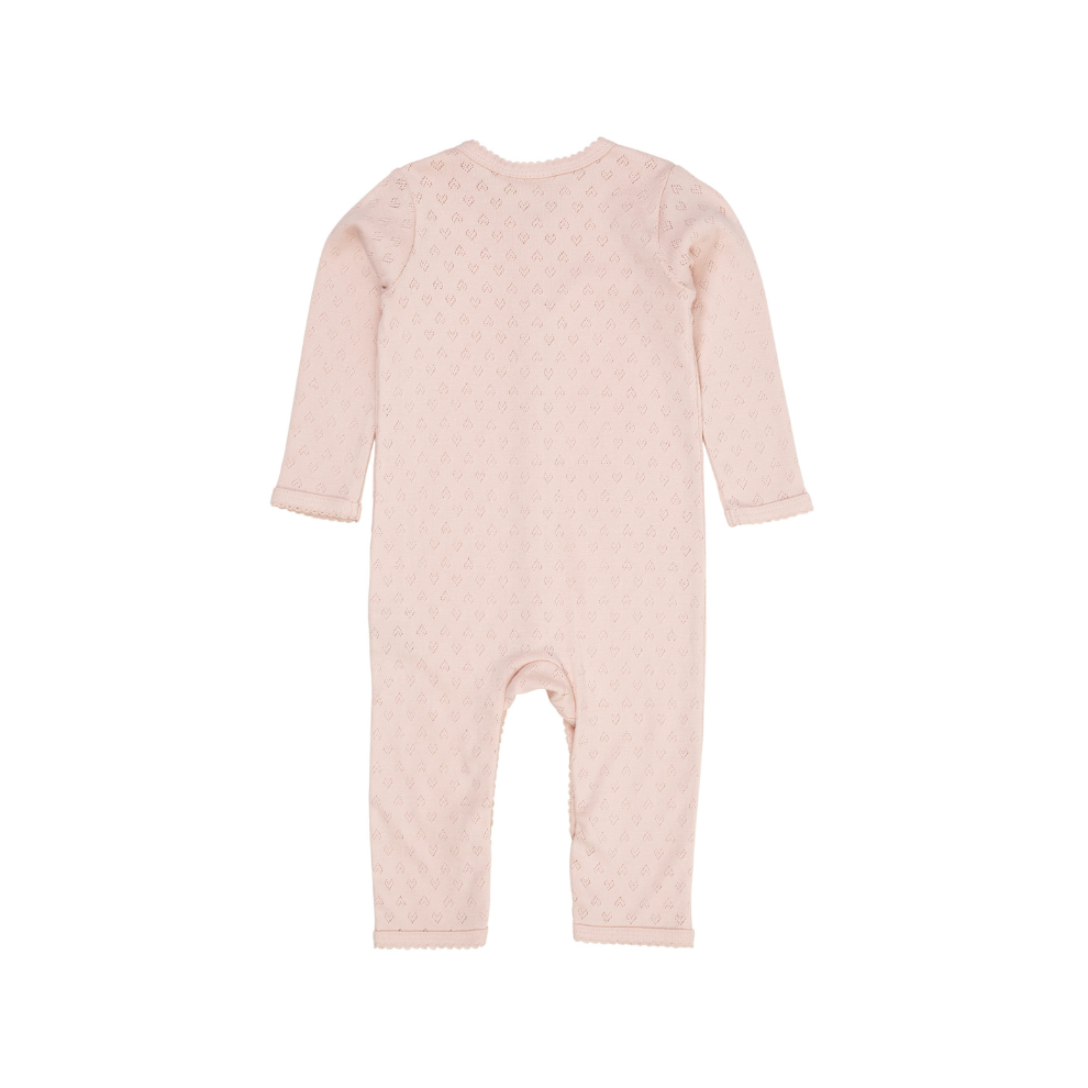 Boxpakje pointelle - Hartjes - Dusty Rose/roze - Biologisch katoen - Copenhagen Colors achter