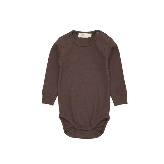 Romper lange mouw - Modal katoen - Bruin - Copenhagen Colors voor