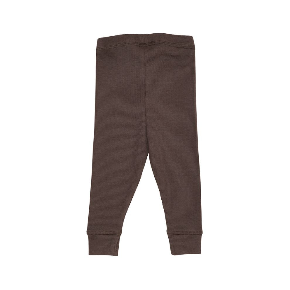 Legging rib - Modal katoen - Bruin - Copenhagen Colors achter