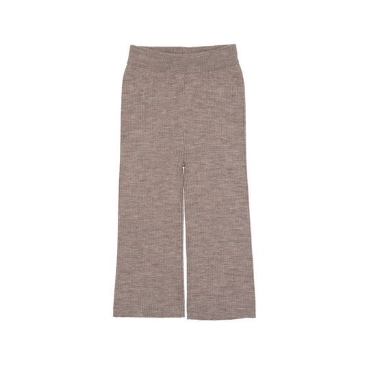 Gebreide broek - Merino wol - Wide fit - Bruin - Copenhagen Colors voor