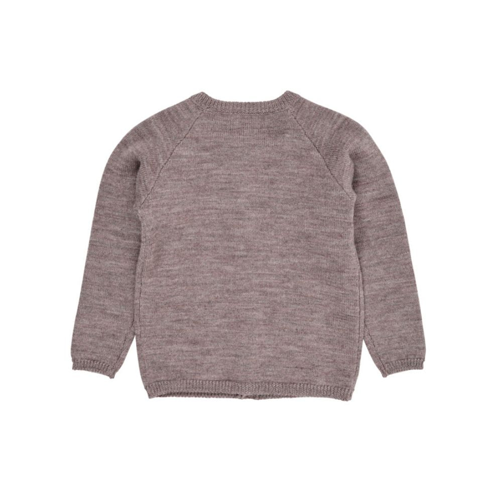 Gebreid vestje - Merino wol - Bruin - Copenhagen Colors achter