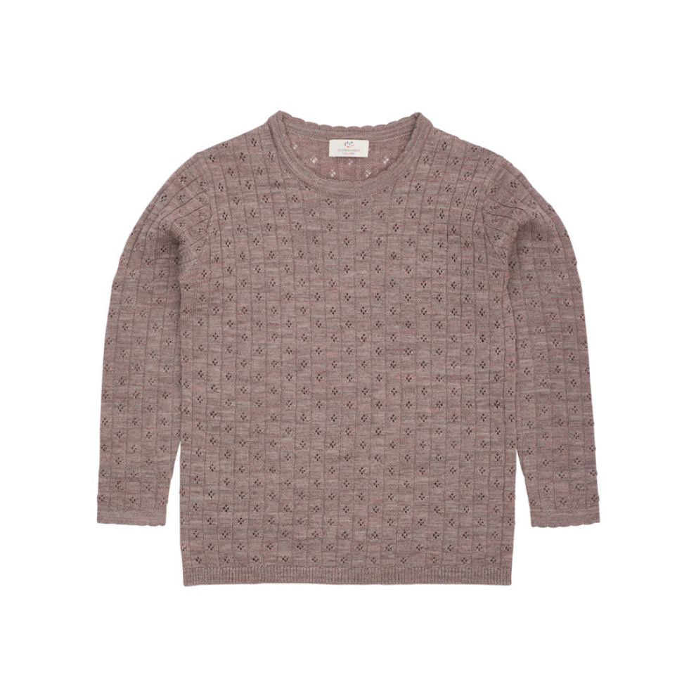 Gebreide trui - Merino wol - Pointelle - Copenhagen Colors voor
