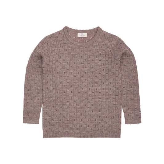 Gebreide trui - Merino wol - Pointelle - Copenhagen Colors voor