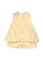 Top & broekje set - Deco top & shorts set - Biologisch katoen - Copenhagen Colors voor geel