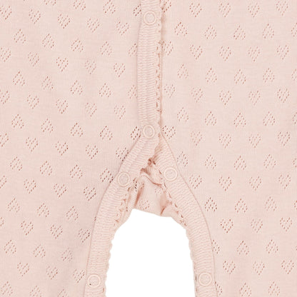 Boxpakje pointelle - Hartjes - Dusty Rose/roze - Biologisch katoen - Copenhagen Colors knopen