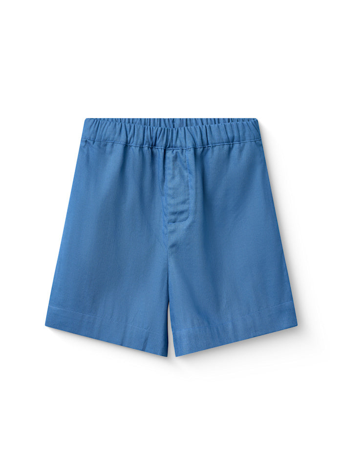 Kort broekje - Biologisch katoen - Kobalt blauw - Copenhagen Colors voorkant 