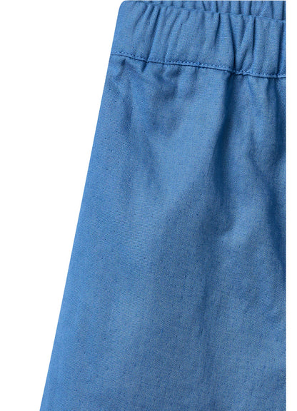 Kort broekje - Biologisch katoen - Kobalt blauw - Copenhagen Colors close up