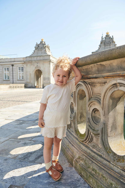 T-shirt pointelle - Hartjes - Biologisch katoen - Copenhagen Colors lifestyle