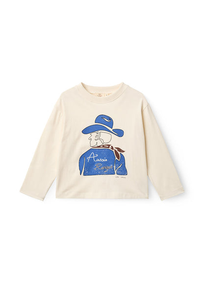 Lange mouwen T-shirt - Aussie Ranger Print - Biologisch katoen - Copenhagen Colors voor