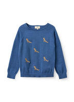 Dunne sweater Eagles - Biologisch katoen - Kobalt blauw - Copenhagen Colors - productfoto - afbeelding 2