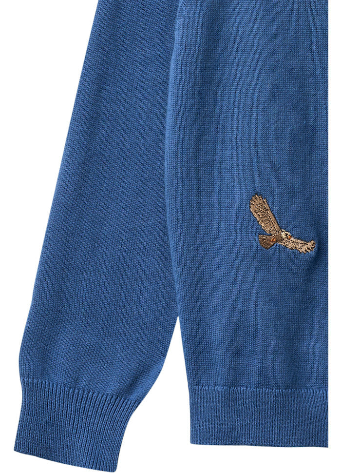 Dunne sweater Eagles - Biologisch katoen - Kobalt blauw - Copenhagen Colors - productfoto - afbeelding 4