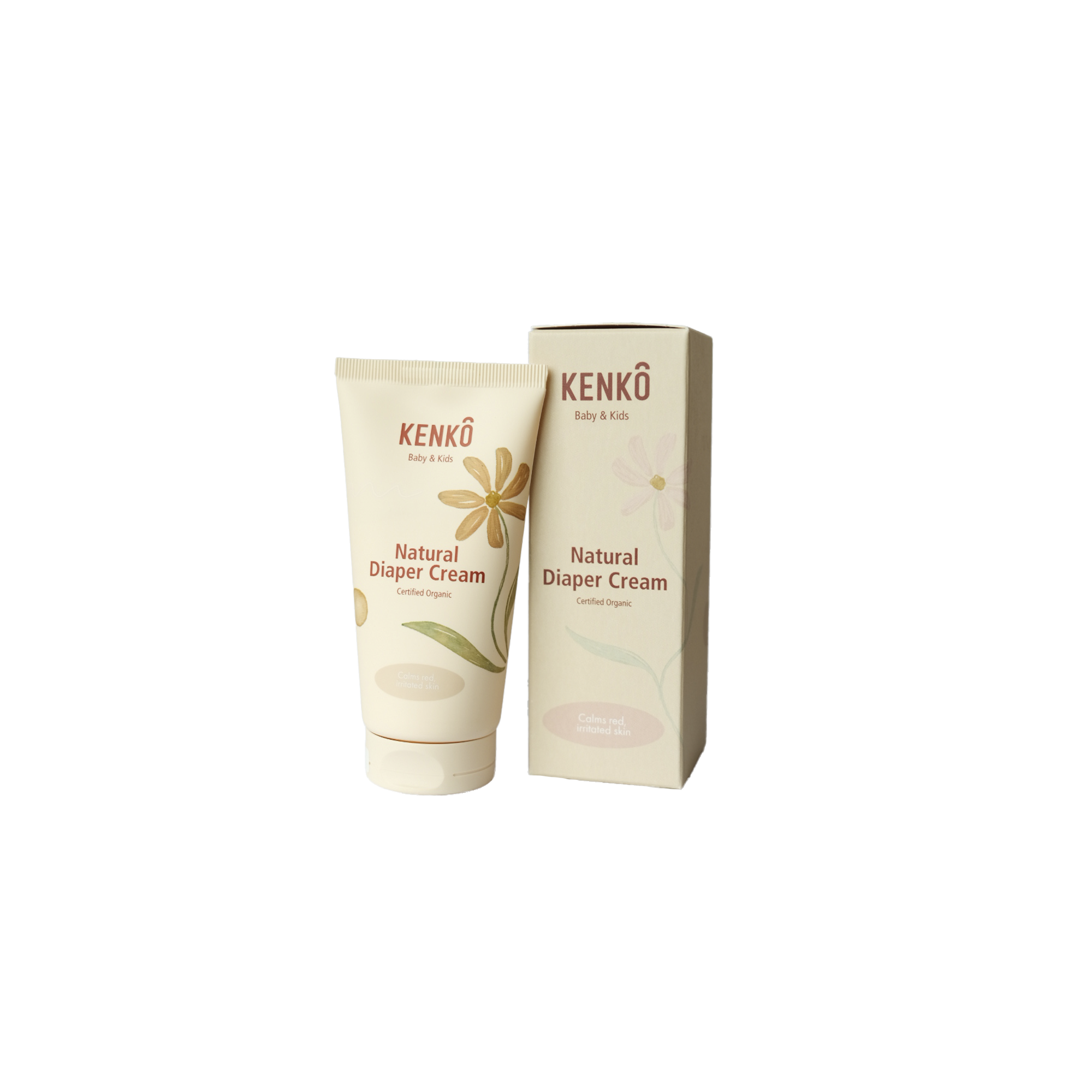 Natural Diaper Cream - Non nano zinkoxide - Tube - Organic - Kenkô - verpakking