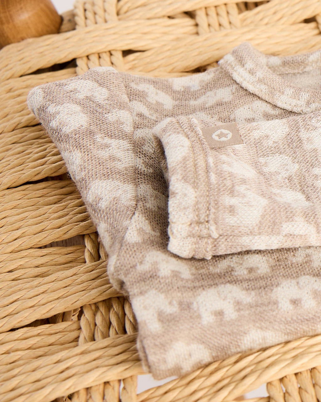 Pyjama / boxpakje Olifantjes - Light Nature Elephants – 100% merinowol - SmallStuff