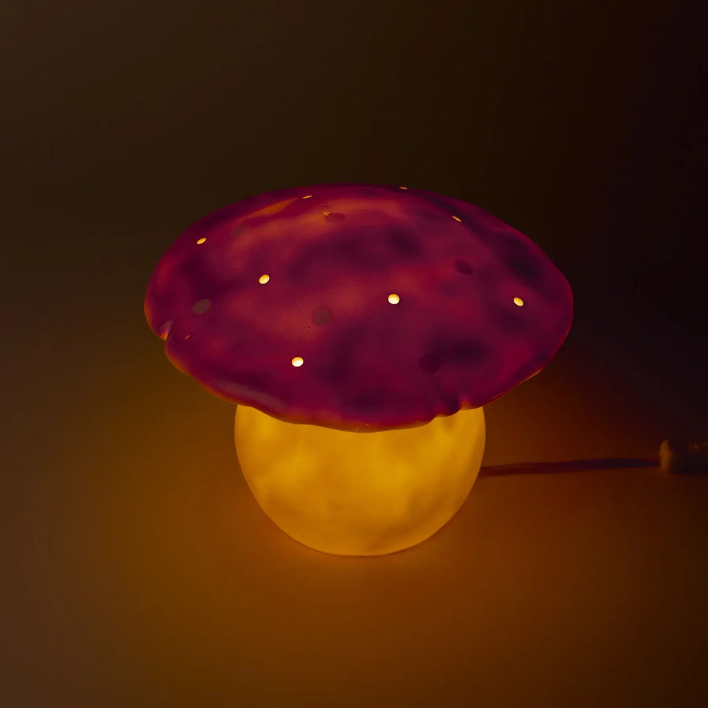 Nachtlamp Paddenstoel Middel – Vintage Roze met dimmer – 26 x 20 cm – Egmont Toys