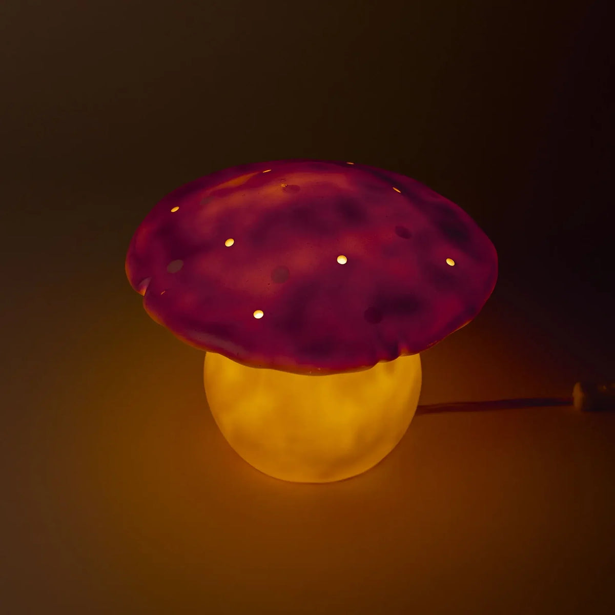 Nachtlamp Paddenstoel Middel – Vintage Roze met dimmer – 26 x 20 cm – Egmont Toys