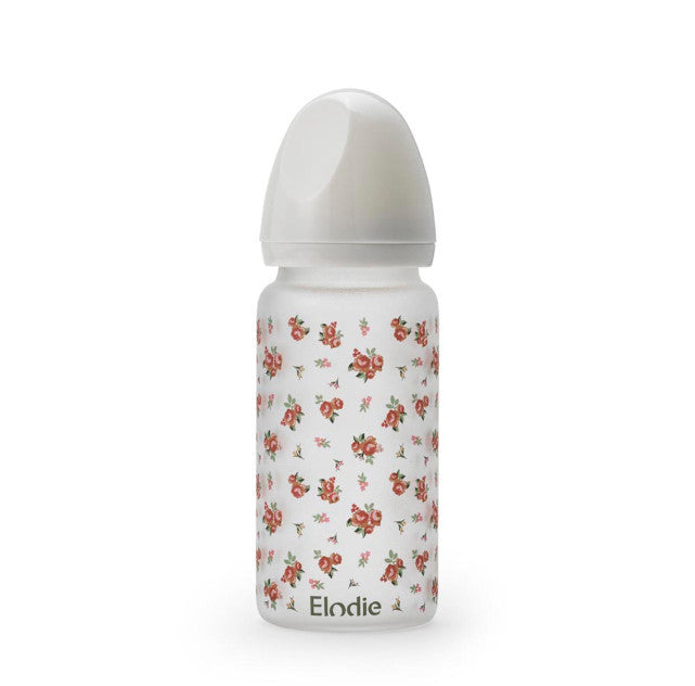 Elodie - Glazen babyfles met siliconen speen 0M+ Autumn Rose - product