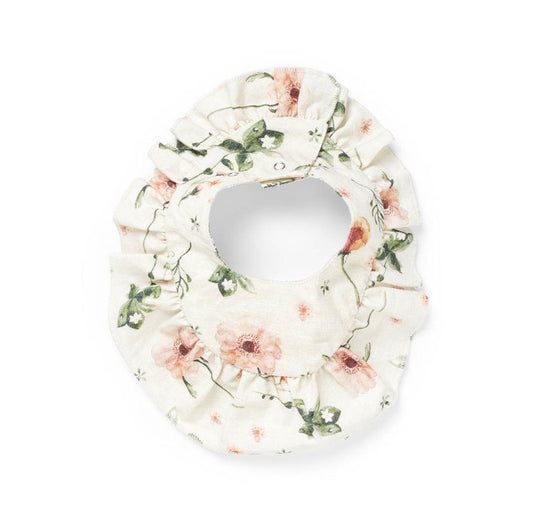 Elodie - Bandana slabbetje Meadow Blossom - Dubbele laag waterproof katoen