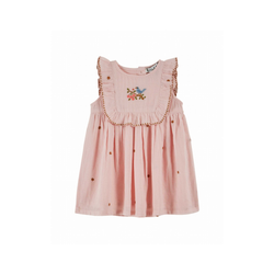 Robe - Robee Brodee - Coton Bio - Rose/Macaron - Emile et Ida pour