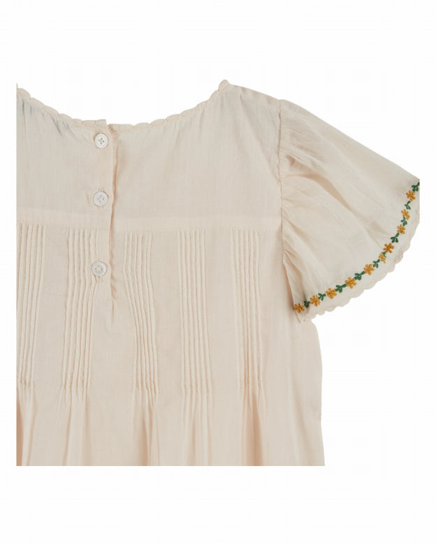 Jurkje Brodee - Biologisch katoen - Cream/wit - Emile et Ida mouw