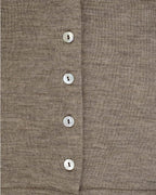 Babyvestje - Wol/Zijde - Walnut/Walnoot - Baby Cardigan - Engel Natur - productfoto