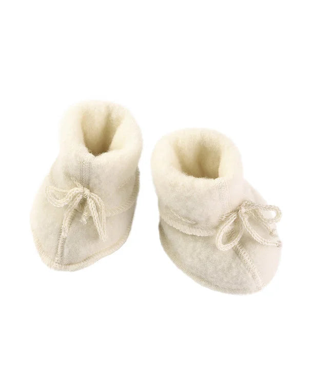 Slofjes met koordje - Wol fleece - Biologisch merino wol - Engel Natur - productfoto - afbeelding 2