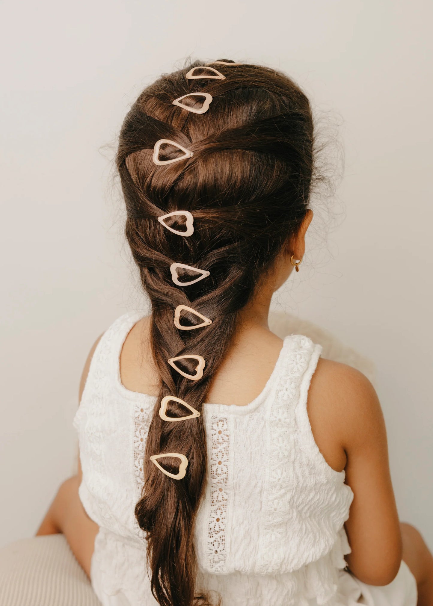 Mini Glitter Haarknipjes Set - Hartjes - 10 Stuks - Mrs Ertha kind