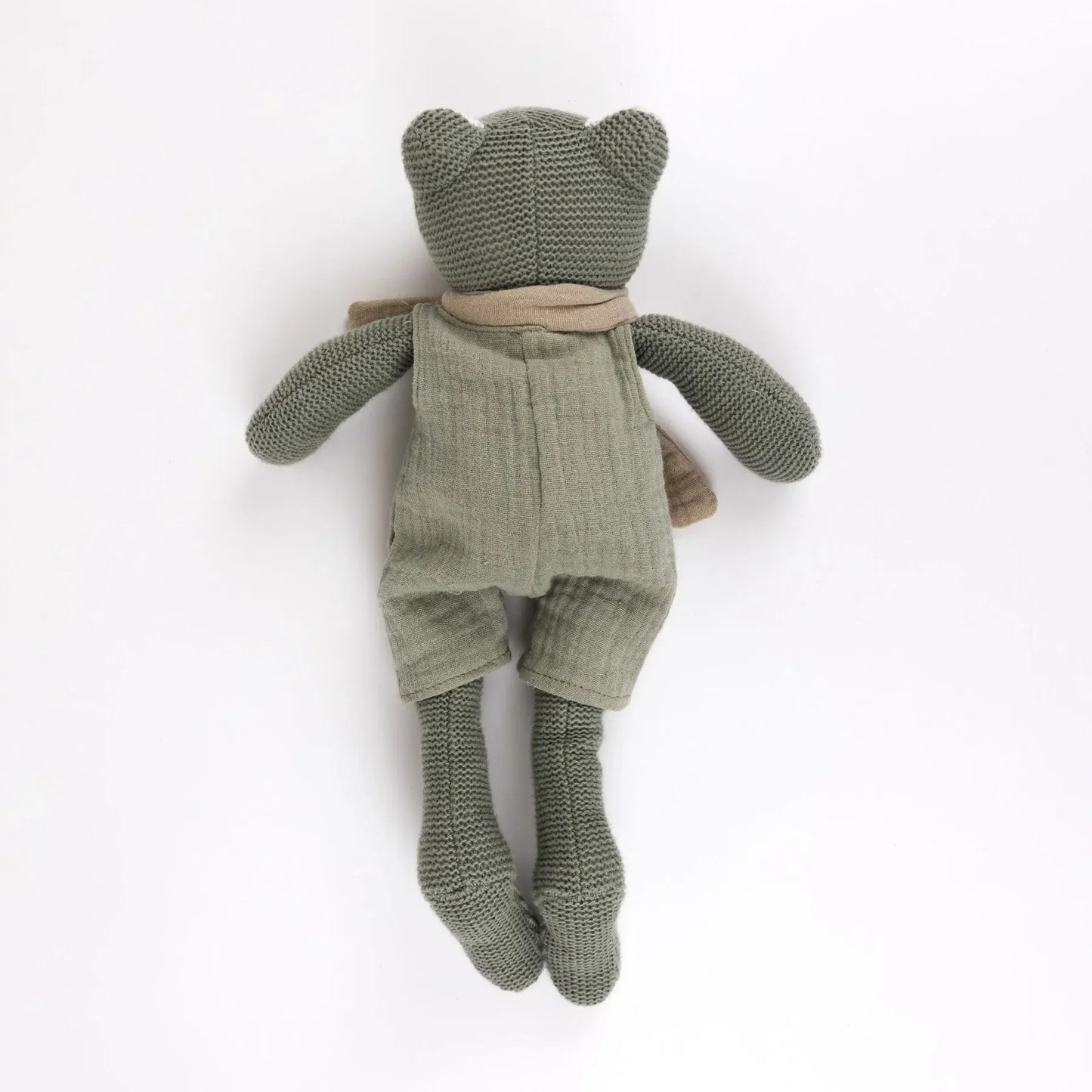 Frosch Jeremy - Baumwoll-Stofftier mit Rassel - Egmont Toys