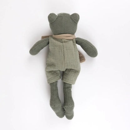 Frosch Jeremy - Baumwoll-Stofftier mit Rassel - Egmont Toys