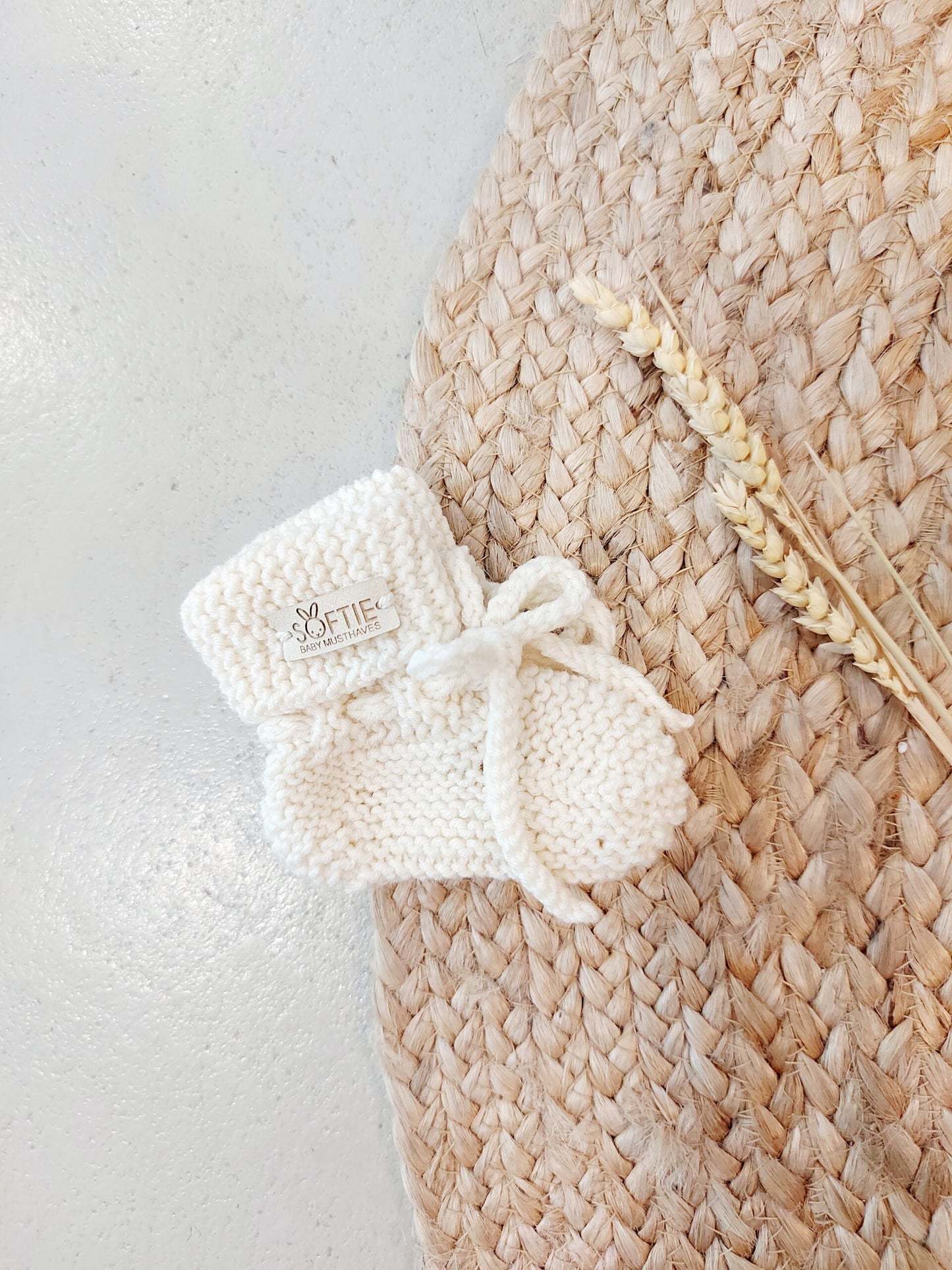 Baby slofjes - 0-6 maanden - Merino wol - Hangemaakt - Softie Baby Musthaves