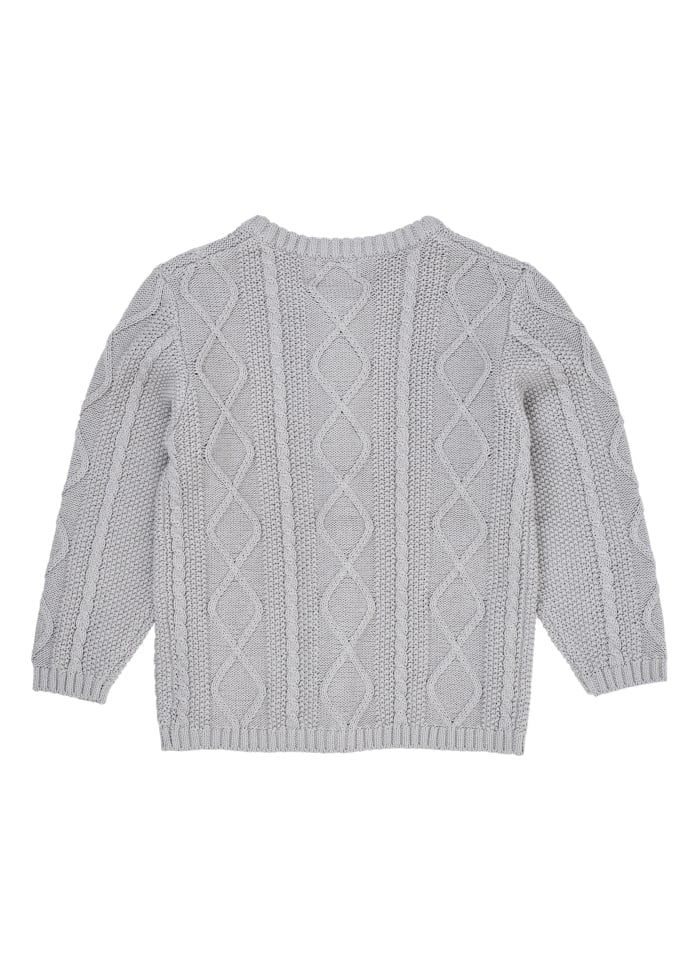 Copenhagen Colors - Knitted Cardigan - Gebreid Vestje - 100% biologisch katoen - achterkant ijsblauw