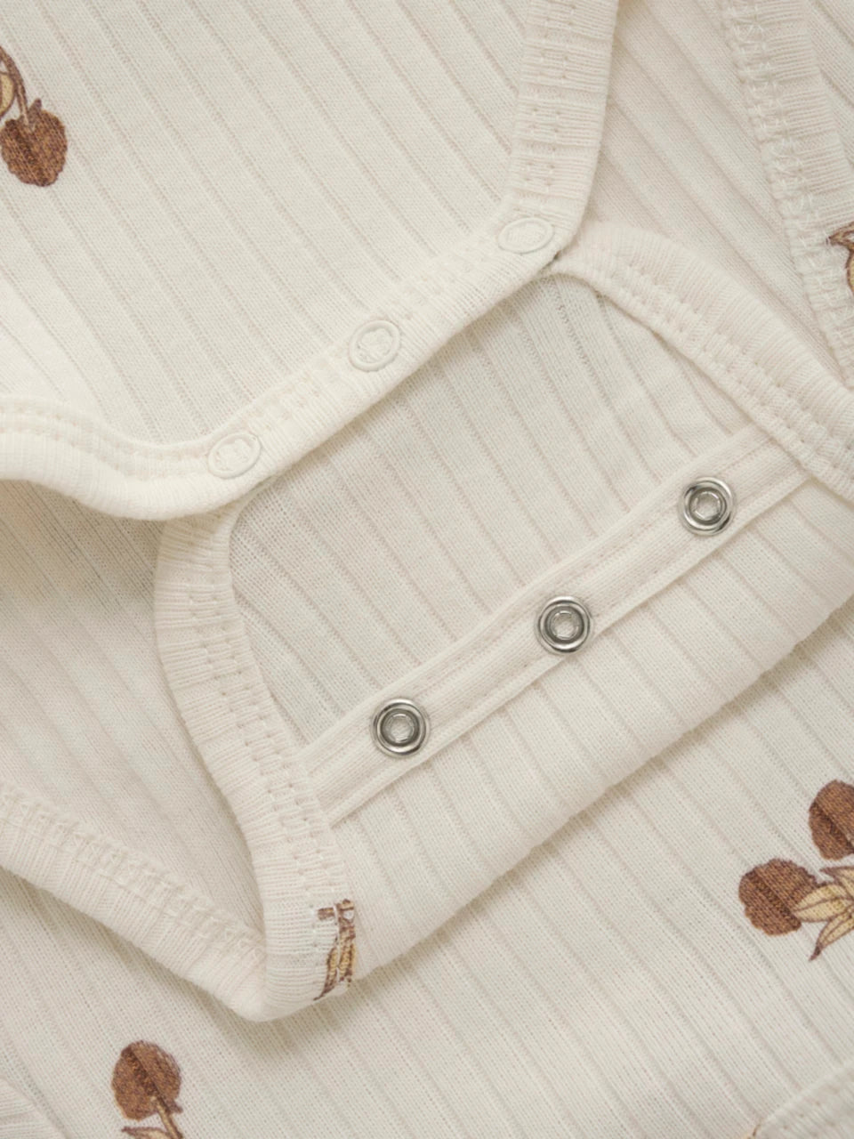Fixoni - Wrap Body LS Rib - Romper met lange mouwen - 100% katoen