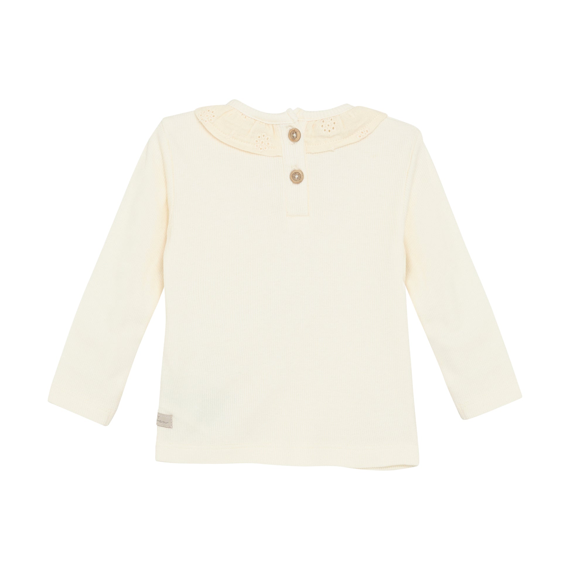 Daily7 - T-shirt Longsleeve Ruffle - Top met lange mouwen - Modal mix