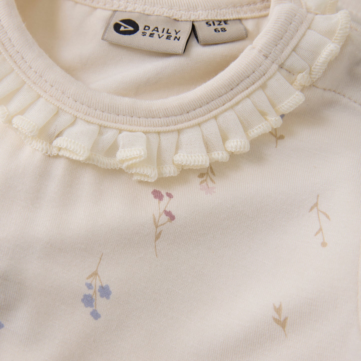 Daily7 - Body Longsleeve Flowerprint - Romper met lange mouwen