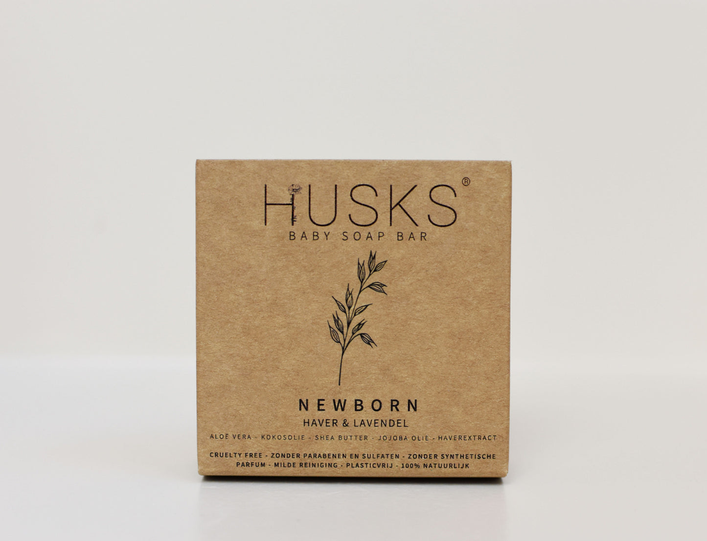 HUSKS - Newborn Baby Soap Bar - Aromatherapeutisch - Lavendel & Haver - 60gr