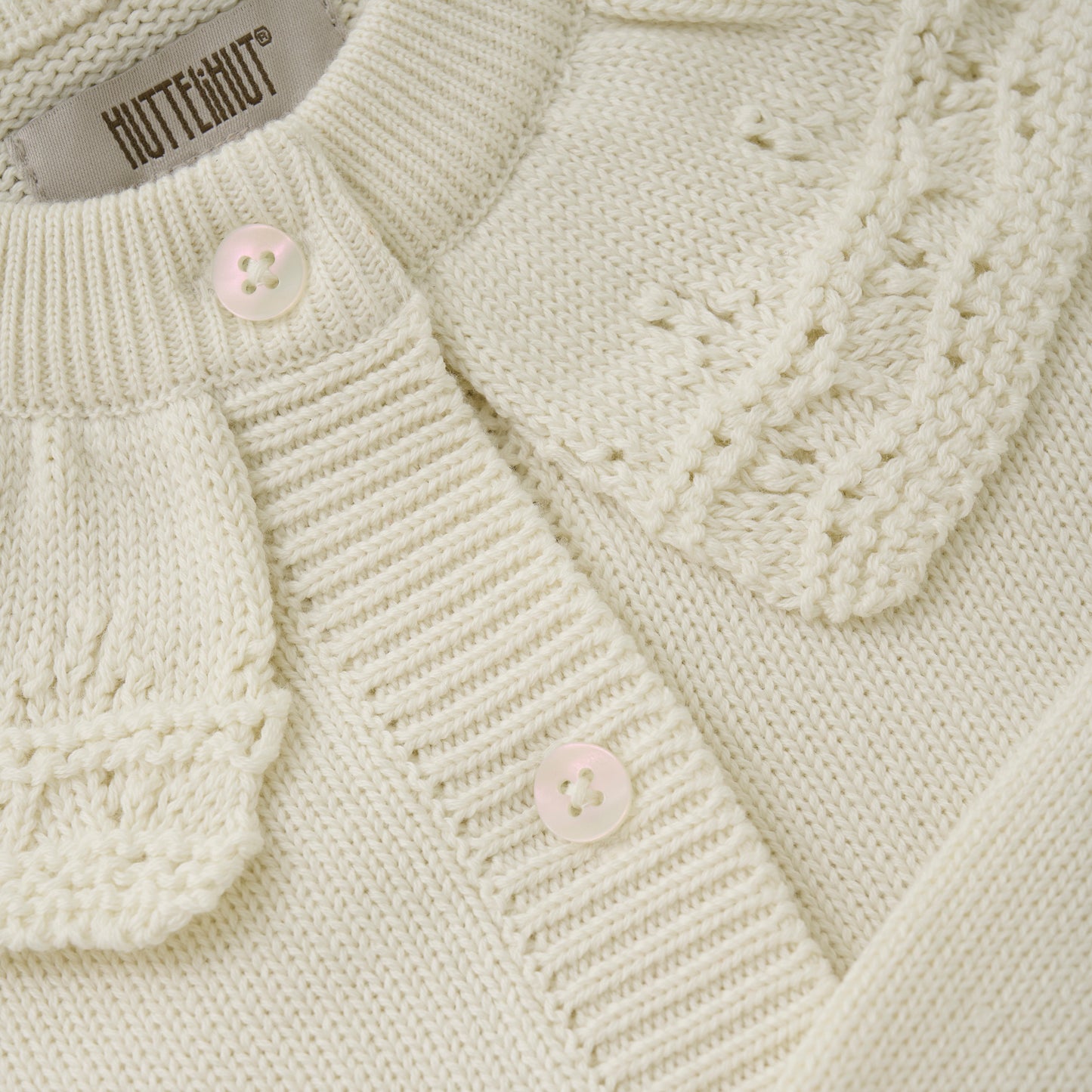 Huttelihut - Cardigan Knit - Gebreid vestje - 100% biologisch katoen