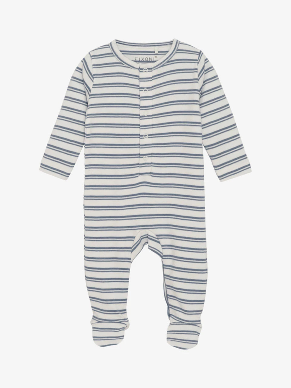 Fixoni - Romper LS w. Feet Rib - Jumpsuit met voetjes - 100% katoen