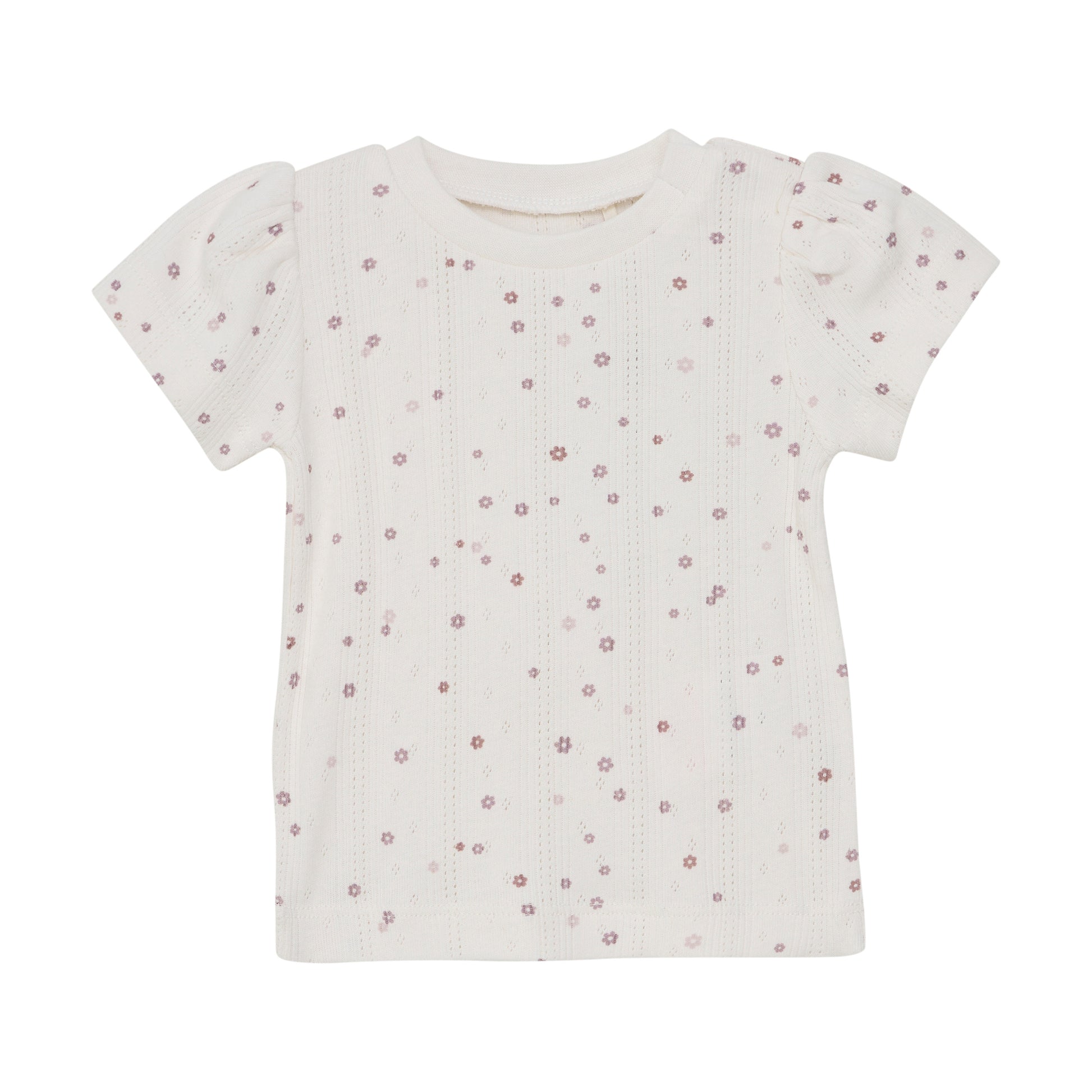 Fixoni - T-Shirt SS Pointellle - Top - 100% katoen