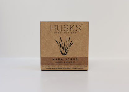 HUSKS - Mama Scrub Bar - Lavendel & bergamot - Aromatherapeutisch - 60gr - doosje