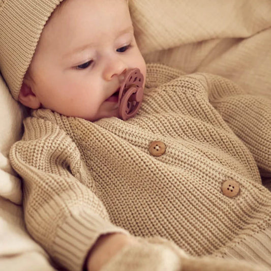 Muesli - Knit chunky cardigan - Gebreid vestje - 100% biologisch katoen