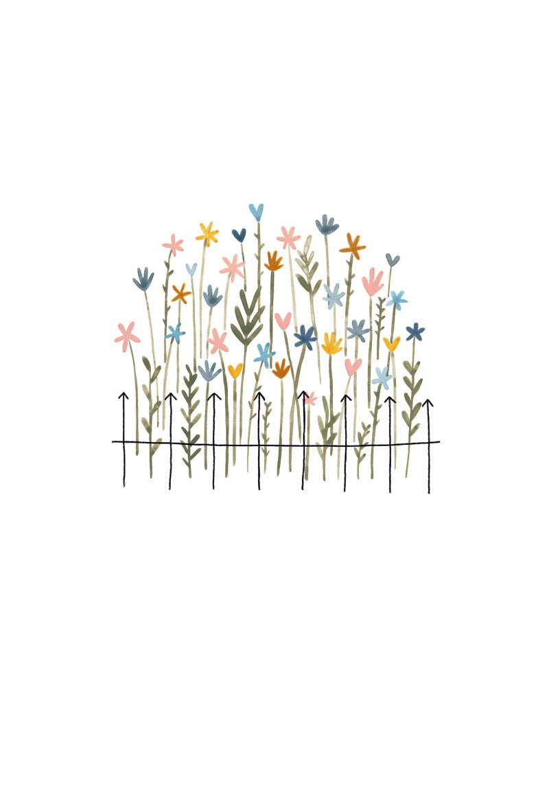 Alijt Kaartje - Bloemen tuin