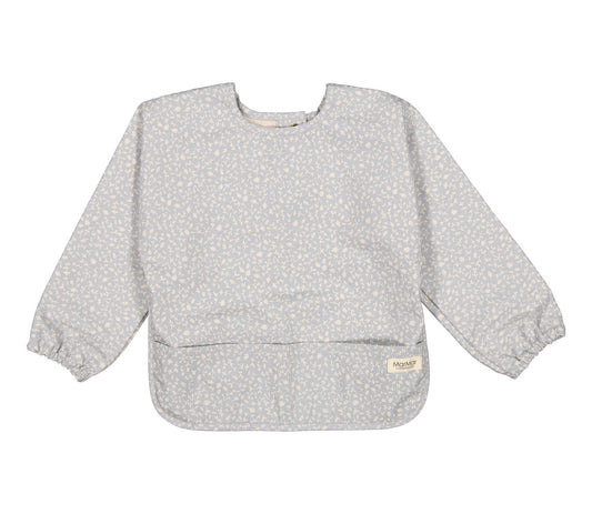 MarMar Copenhagen - Apron Longsleeve Meadow Leaves - Slabbetje met lange mouwen