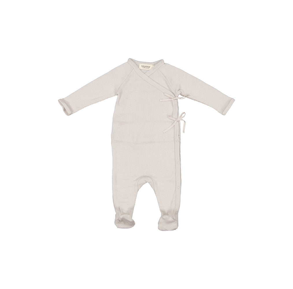 MarMar Copenhagen - Rompertje - Rubetta Wool Rib Romper - Jumpsuit - Natural