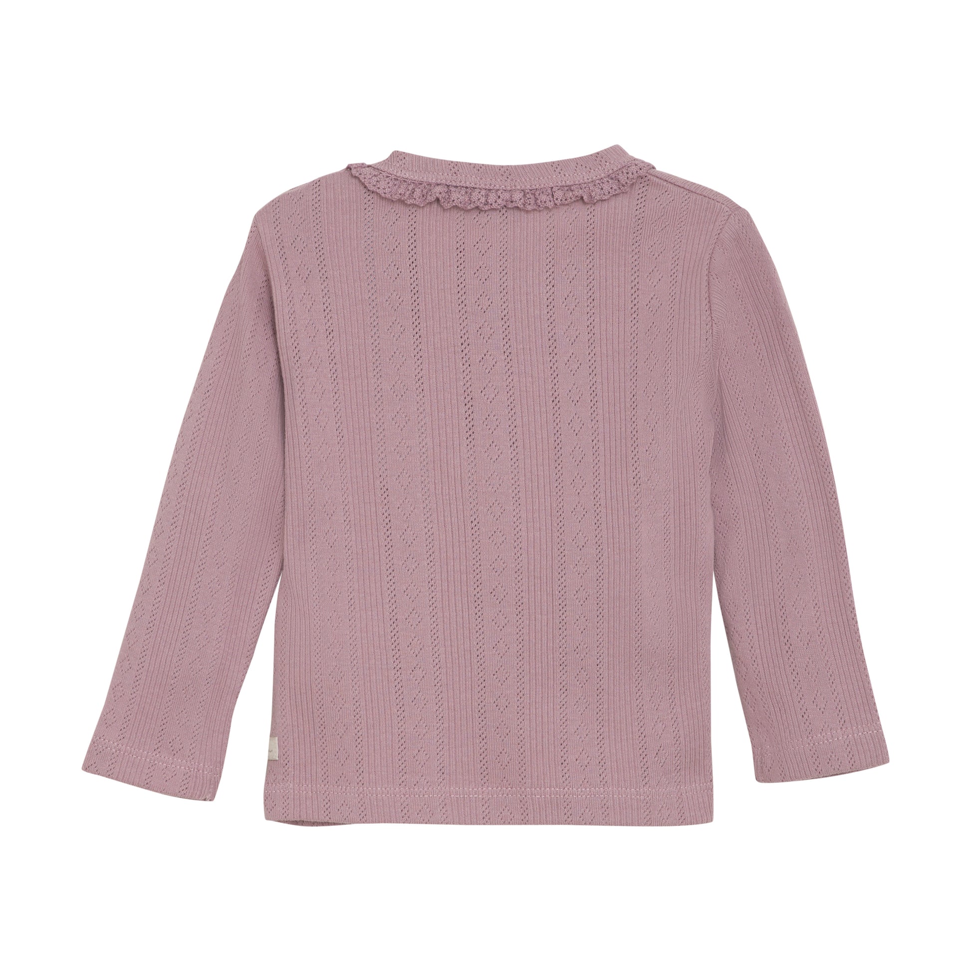 Daily7 - T-shirt Longsleeve Pointelle - Top met lange mouwen - 100% katoen