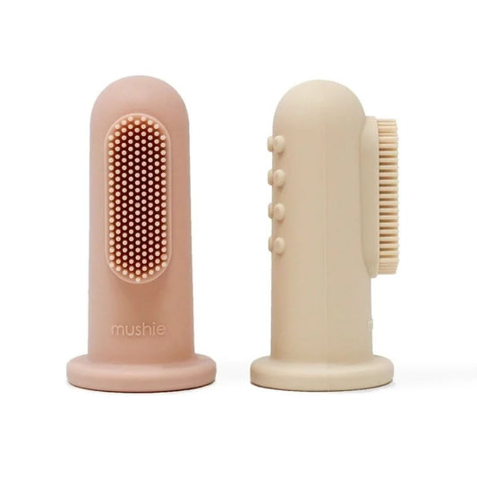 Mushie - Vinger Tandenborstel Baby - Voedselveilige siliconen