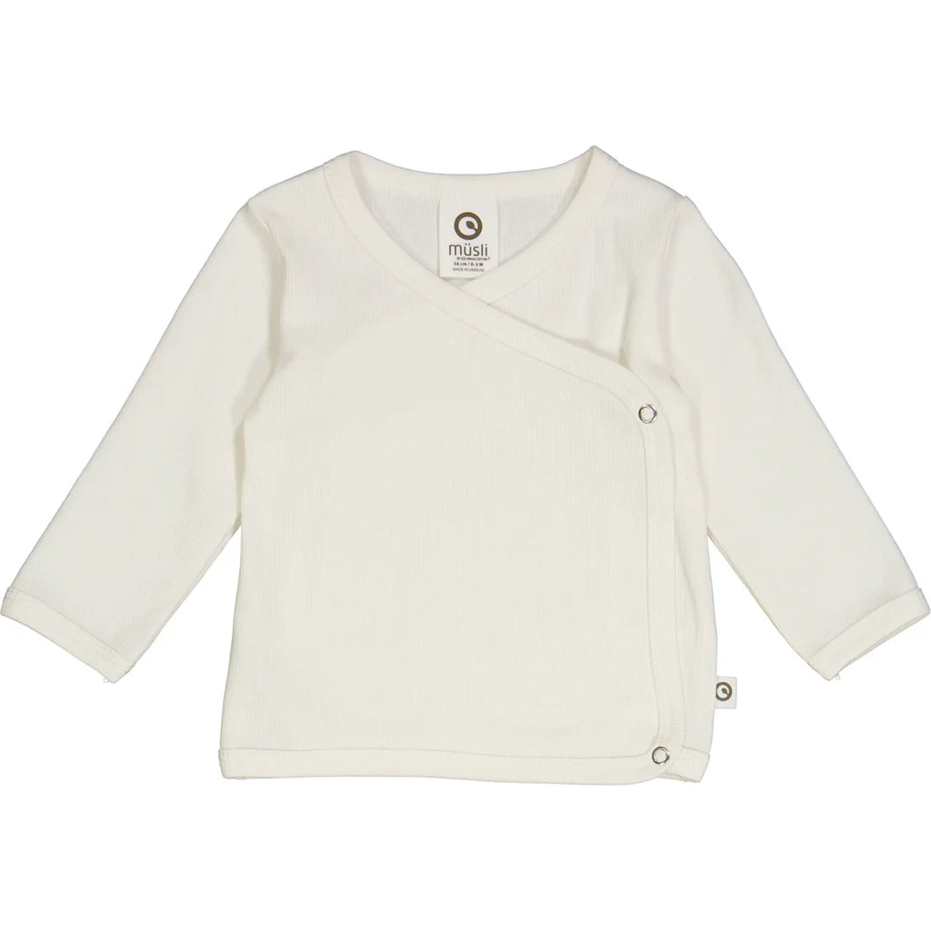 Muesli - Rib l/s cardigan - Top met lange mouwen - GOTS