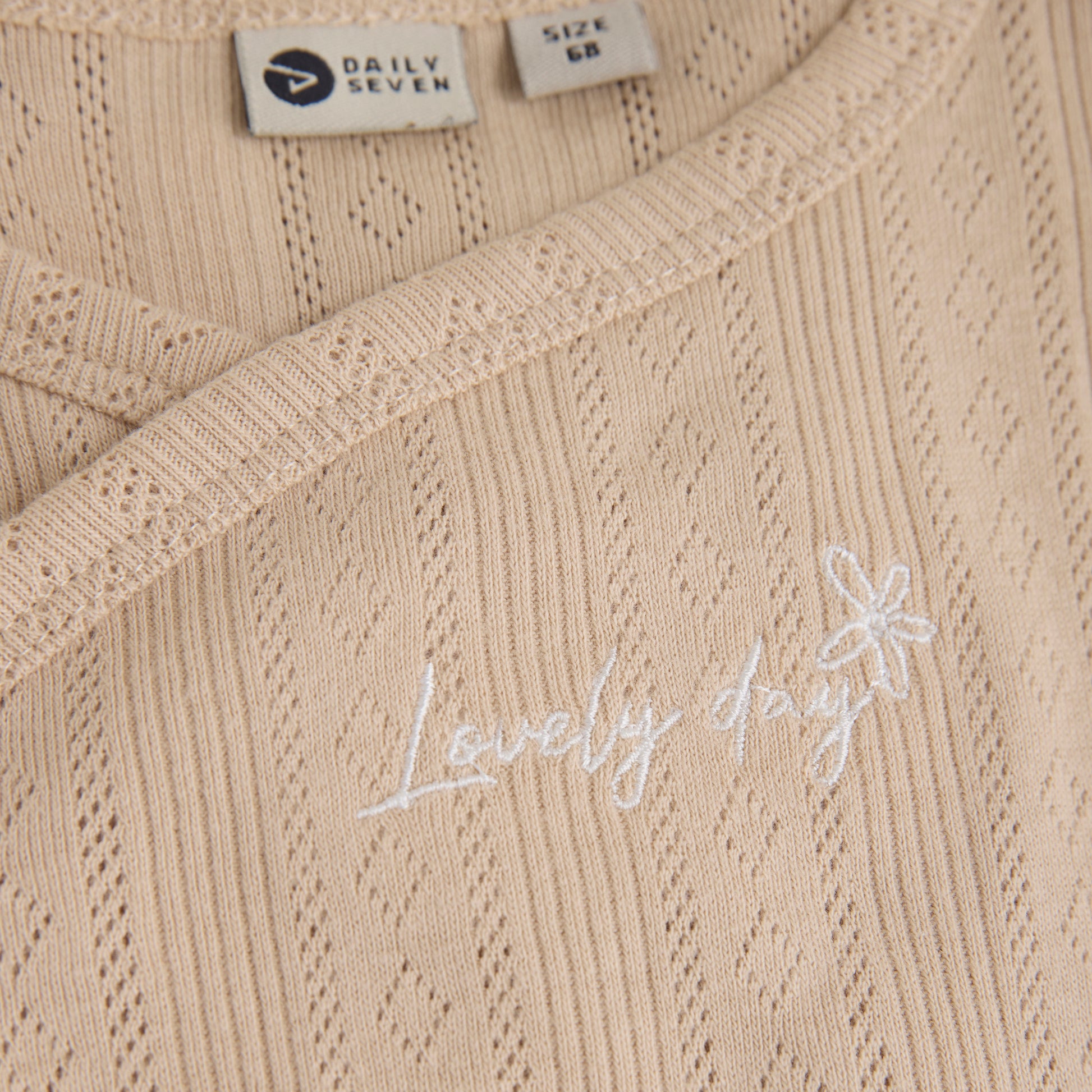 Daily7 - T-shirt Longsleeve Wrap - Top met lange mouwen - 100% katoen