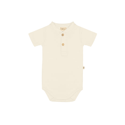 UAUA - Onesie with buttons shortleeve - Romper met korte mouwen - 100% pima katoen