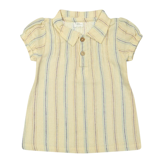 Riffle Amsterdam - Dress Amber - Jurkje - Linnen mix