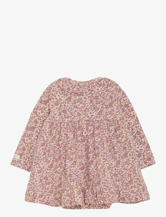 Jurkje met romper - Lange mouw - Roze - Fixoni