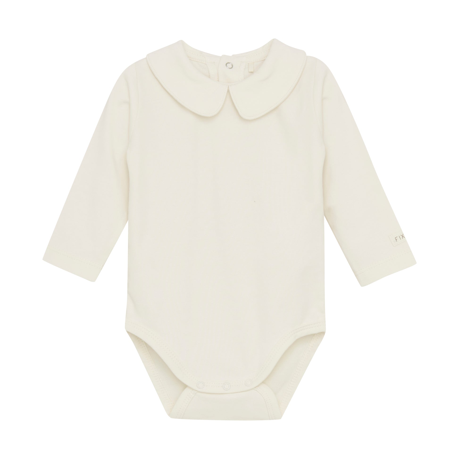 Fixoni - Body LS w. Collar - Romper - Sand - Katoen - voorkant